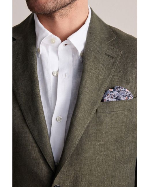 Next Sakko Signature Leomaster Leinensakko (1-tlg) in Green für Herren