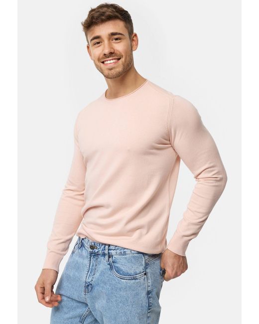 INDICODE Strickpullover Gamal in Natural für Herren