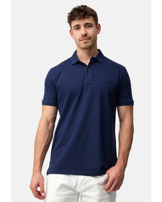 INDICODE Poloshirt INJorah in Blue für Herren