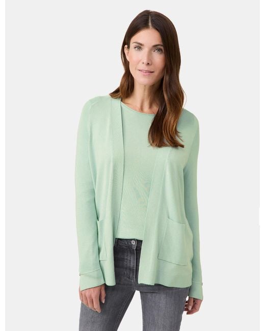 Gerry Weber Green Offener Cardigan aus Feinstrick