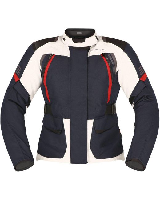 Richa Motorradjacke Phantom 3 wasserdichte Motorrad Textiljacke in Blue für Herren