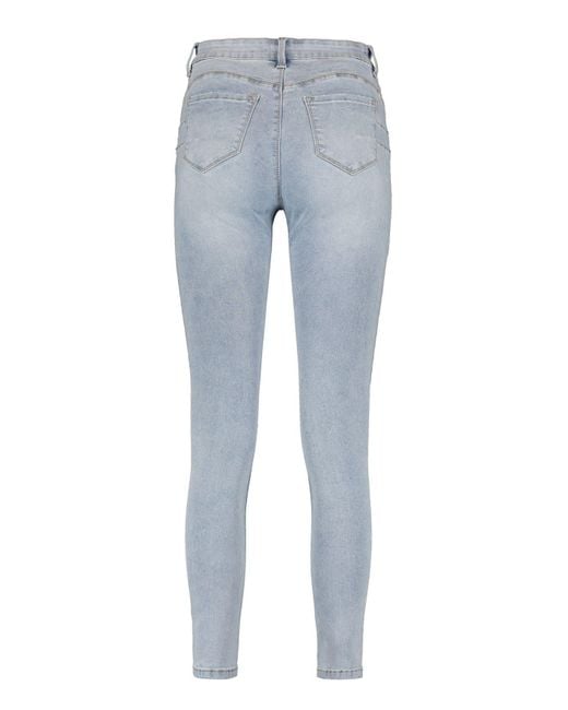 Hailys Blue Fit- Jeans Trendige Mid Waist Skinny 7375 in Blau