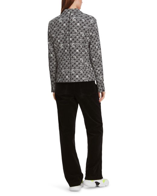 Marc Cain Gray Jerseyblazer Zip It Premium mode
