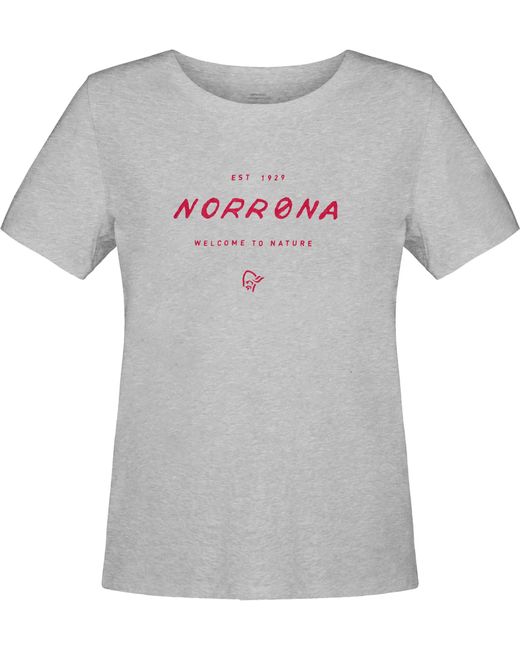 Norrona Gray Kurzarmshirt Norrona W /29 Cotton Legacy T-shirt