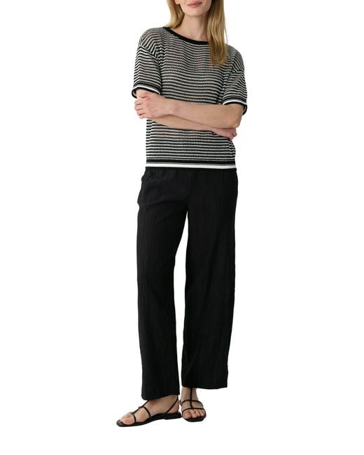 comma casual identity Gray 3/4 Arm-Pullover Strickpullover