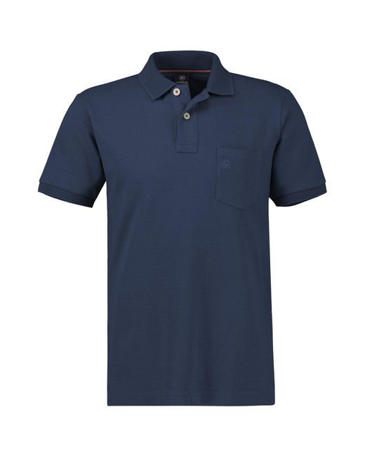 Lerros Poloshirt mit Logo Stickerei in Blue für Herren