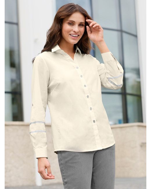 WITT White Klassische Langarm-Bluse