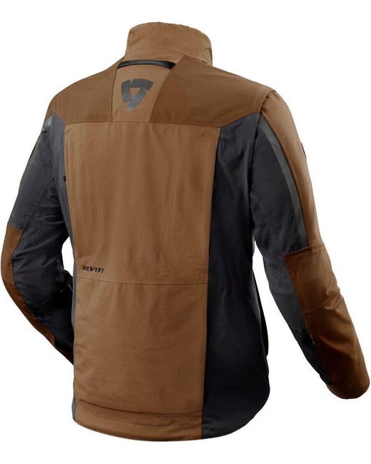 Revit Motorradjacke Echelon GTX Motorrad Textiljacke Rückenprotektor enthalten in Brown für Herren