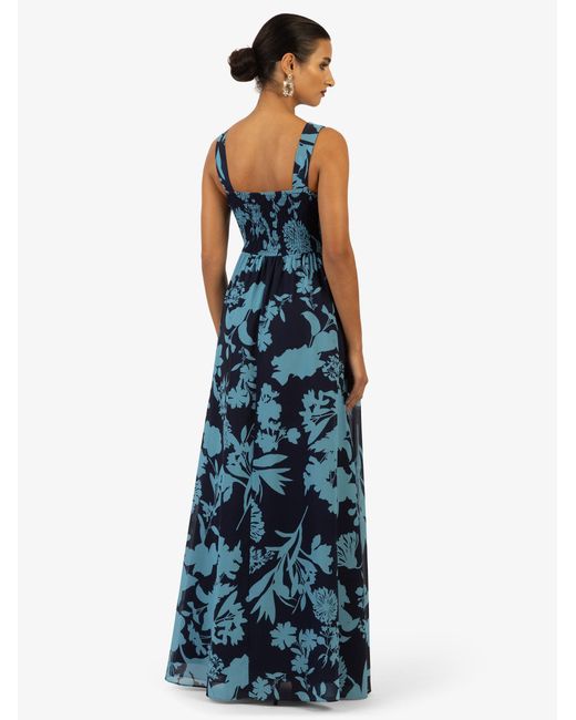 Kraimod Blue Abendkleid mit Drapierung