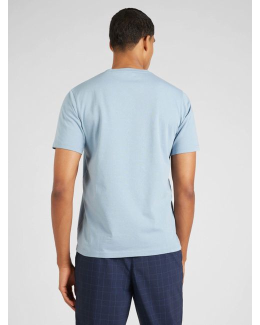Knowledge Cotton T-Shirt ALDER (1-tlg) in Blue für Herren