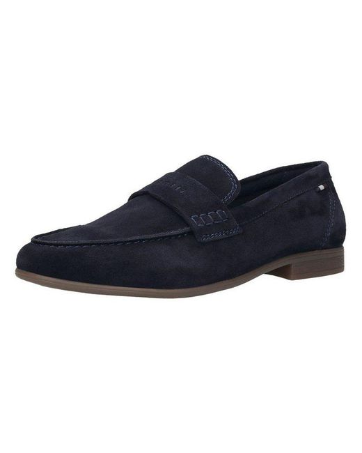 Bugatti Slipper Leder Slipper in Blue für Herren