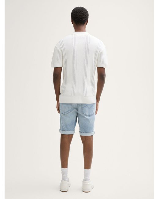 Tom Tailor TTPIERS Slim Jeans Shorts mit Superstretch in Blue für Herren