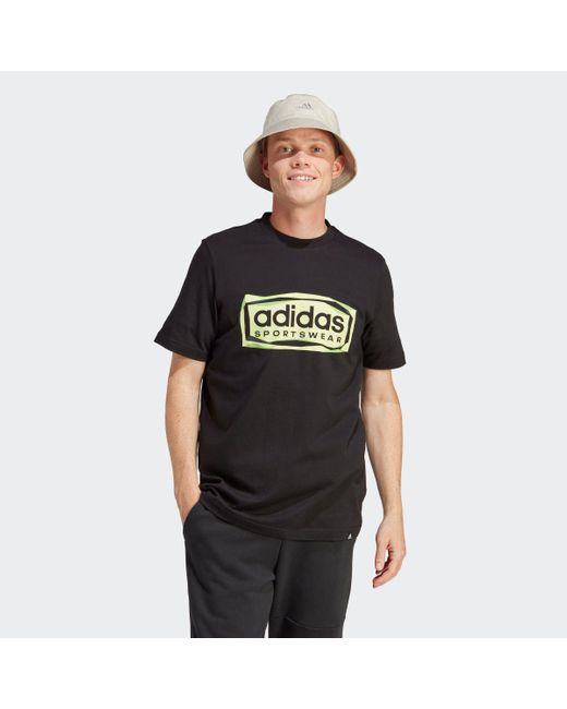 Adidas T-Shirt M FLD SPW LOGO in Black für Herren