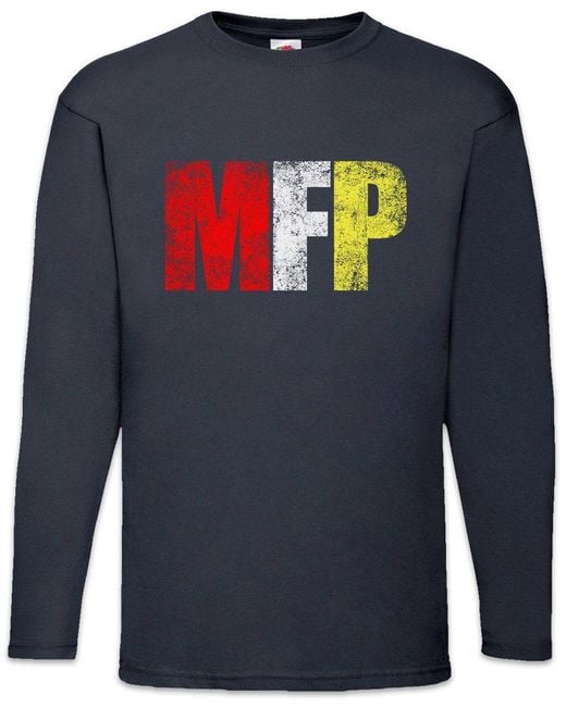 Urban Backwoods Langarmshirt Mad Max Langarm T-Shirt Main Force Patrol Fury Road Warrior Gibson in Blue für Herren