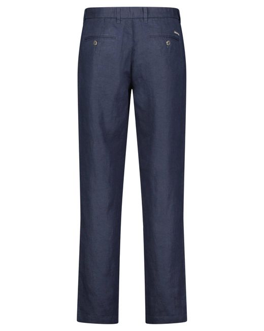 Marc O' Polo Chinohose Leinenhose OSBY JOGGER PLEATS Tapered Fit (1-tlg) in Blue für Herren
