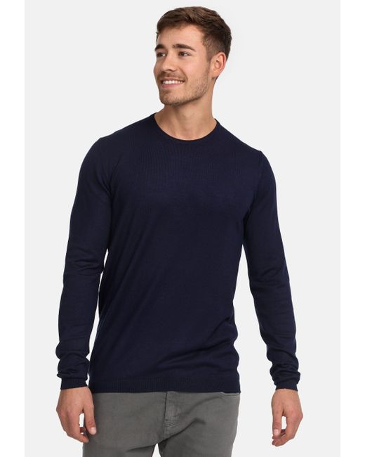 JEFF Strickpullover Greyson in Blue für Herren