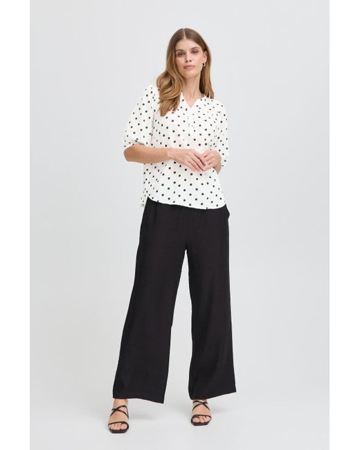 Fransa White Shirtbluse FRBobbi