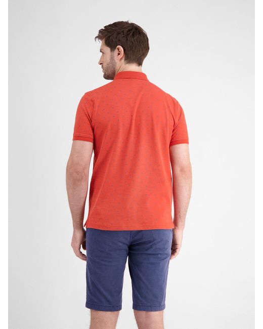 Lerros Poloshirt mit Punkt-Print in Red für Herren