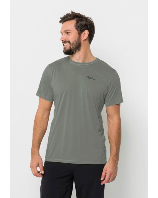 Jack Wolfskin T-Shirt PRELIGHT /S M in Gray für Herren