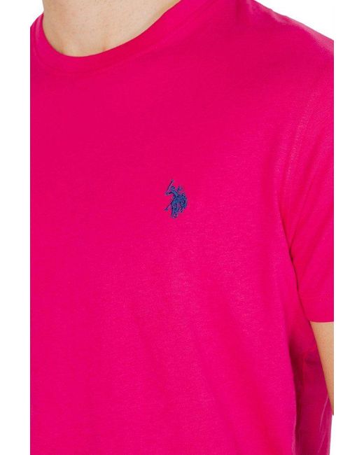 U.S. POLO ASSN. T-Shirt in Pink für Herren