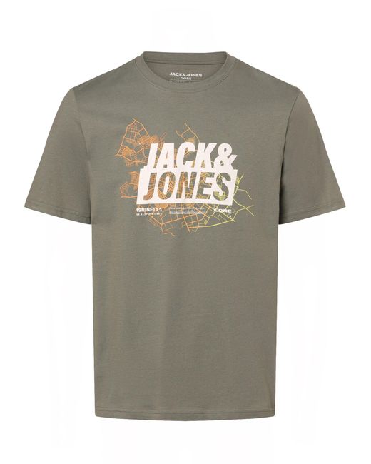 Jack & Jones T-Shirt JCOMap in Gray für Herren