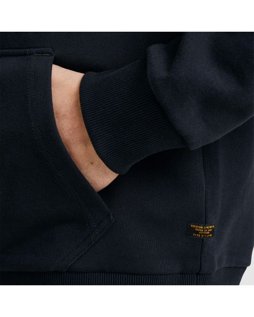 PME LEGEND Kapuzensweatshirt Hooded soft terry with logo mit Logostickerei in Blue für Herren