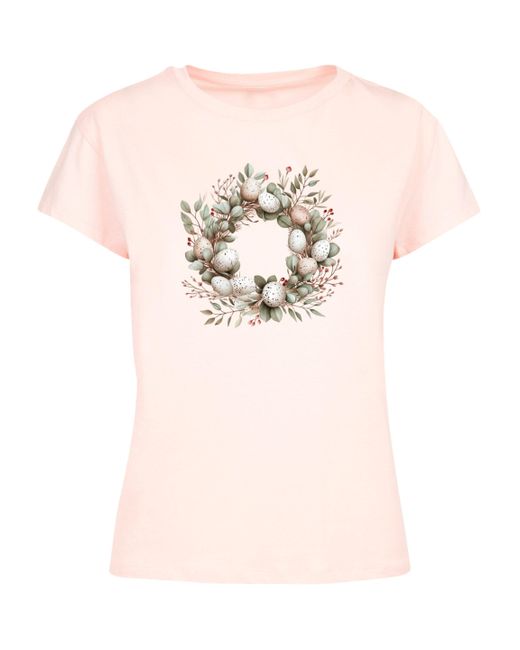 F4NT4STIC White Shirt Osterkranz Eierkranz Blumenring Premium Qualität