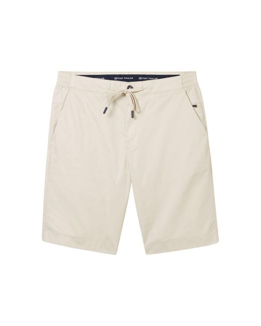 Tom Tailor Bermudas regular chino shorts COOLMAX® in White für Herren
