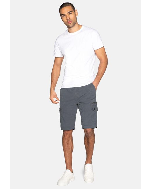 Threadbare Cargoshorts Propane in Gray für Herren