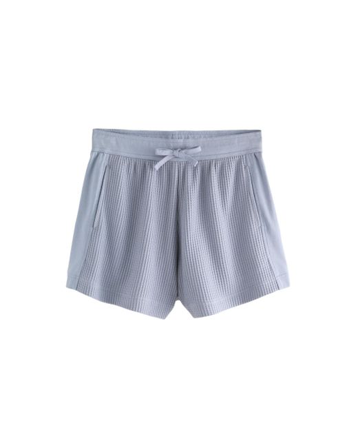 Next Blue Shorts Sommershorts mit Waffelstruktur (1-tlg)