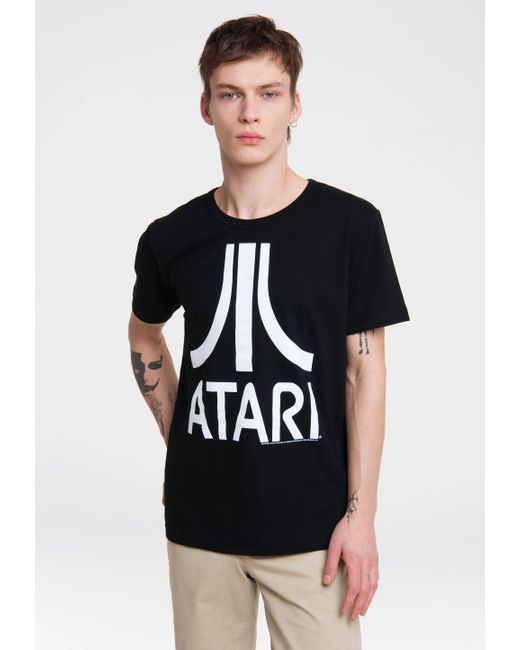 [Neue Produkte sind günstig] Logoshirt T-Shirt mit Atari-Logo Lyst DE | für Herren in Schwarz