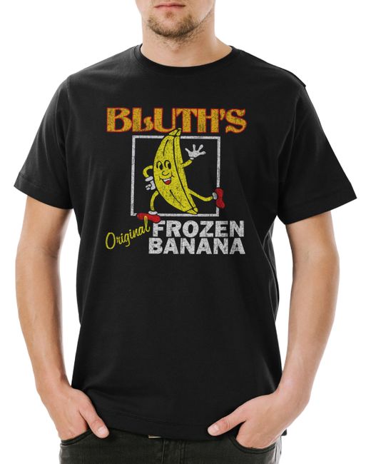 Urban Backwoods Print- Bluth's Original Frozen II T-Shirt Banane Banana Logo in Black für Herren