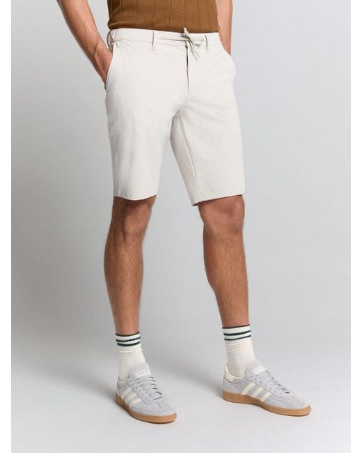 No Excess Bermudas Short Chino Jersey Travel in White für Herren