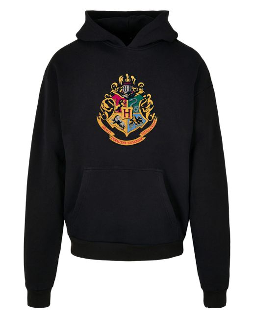 F4NT4STIC Kapuzenpullover Harry Potter Hogwarts Crest Gold Print in Black für Herren