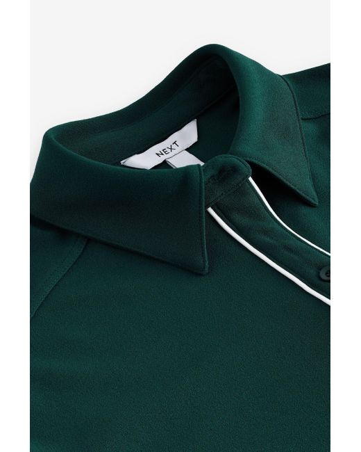 Next Green Kurzarmbluse Kreppbluse mit 3/4-Ärmel (1-tlg)