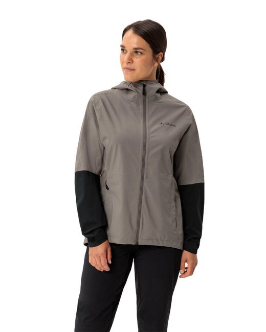 Vaude Gray Outdoorjacke Women's Moab Rain Jacket II (1-St) atmungsaktive Regenjacke