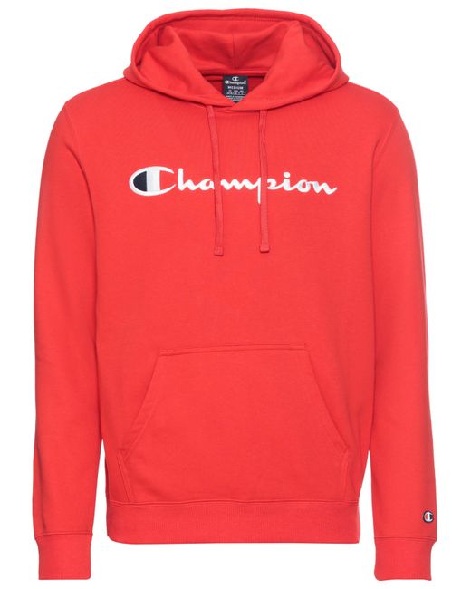 Champion Kapuzensweatshirt Icons Hooded Sweatshirt Large Logo in Red für Herren