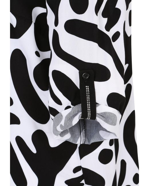 Doris Streich Black Kurzarmbluse Bluse