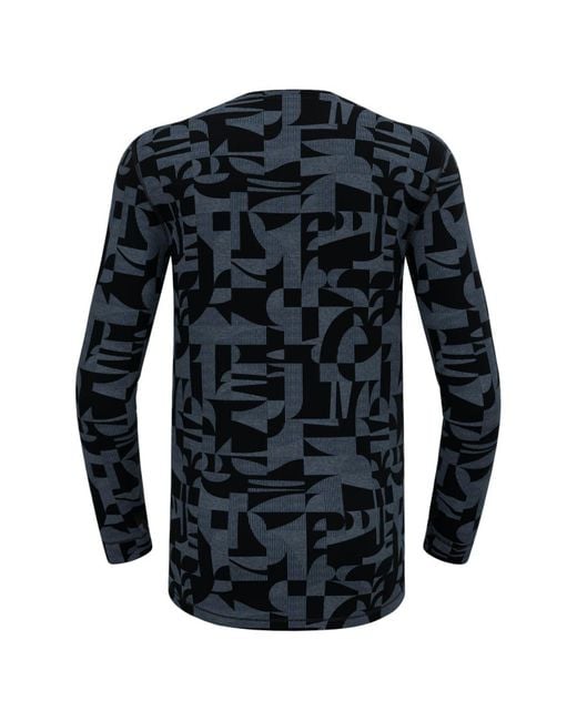 Odlo Langarmshirt Base Layer Wool Heritage 112152 in Blue für Herren