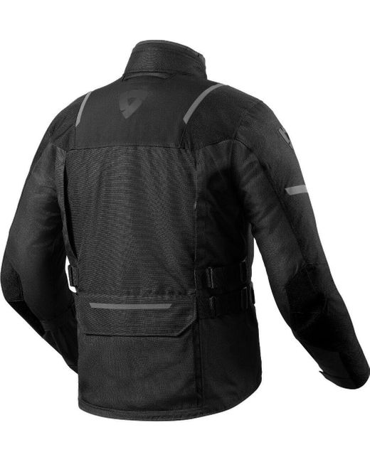Revit Motorradjacke Offtrack 2 H2O Motorrad Textiljacke Wasserdicht protektoren reflektierende herausnehmbares reißverschlus in Black für Herren
