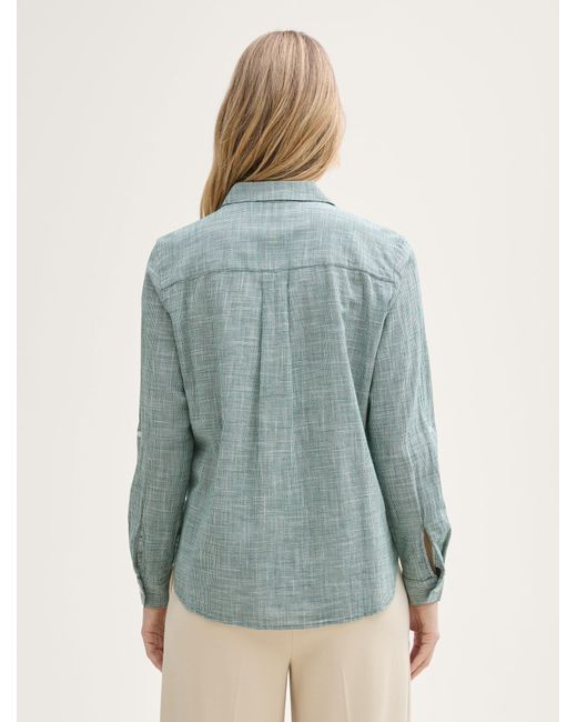 Tom Tailor Blue Langarmbluse Bluse mit Brusttaschen