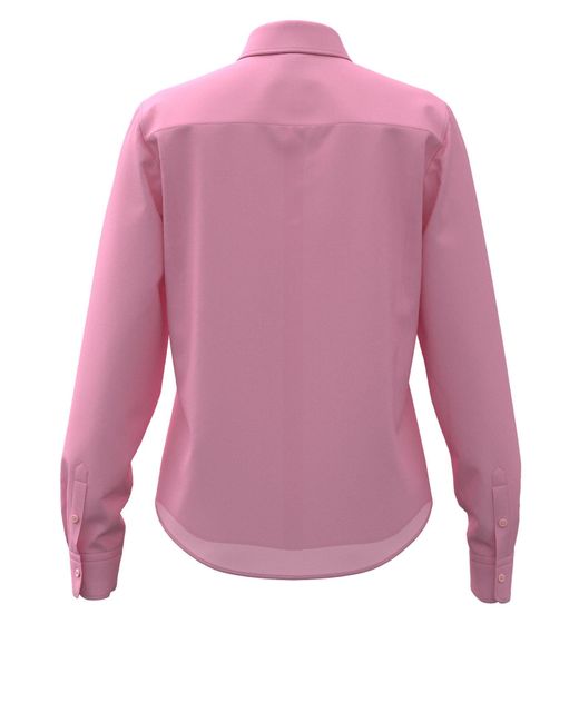 HUGO Pink Klassische Bluse The Essential Shirt (1-tlg)