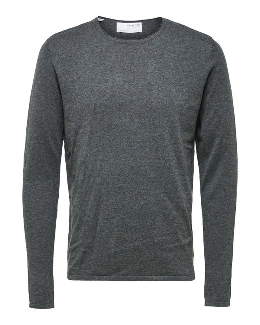 SELECTED Strickpullover in Gray für Herren