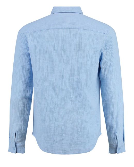 Key Largo Langarmhemd Freizeithemd MSH FINCA (1-tlg) in Blue für Herren