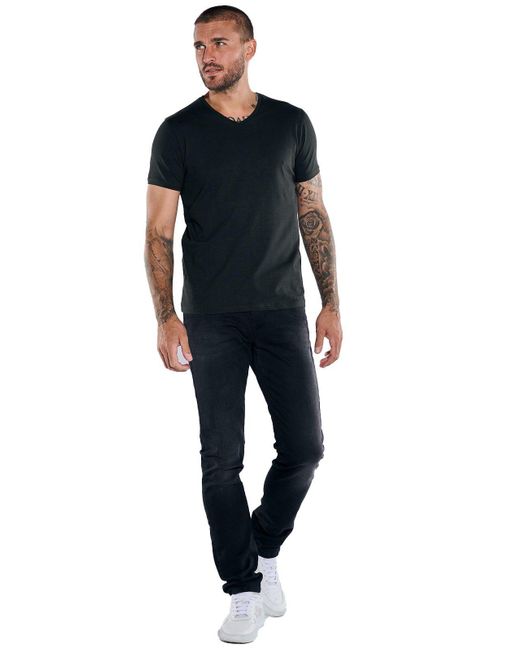 emilio adani T- Basic-Shirt "My Favorite in Black für Herren