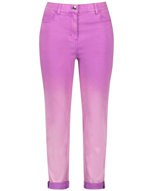 Samoon Pink Stretch- Coloured mit Farbverlauf Betty Jeans