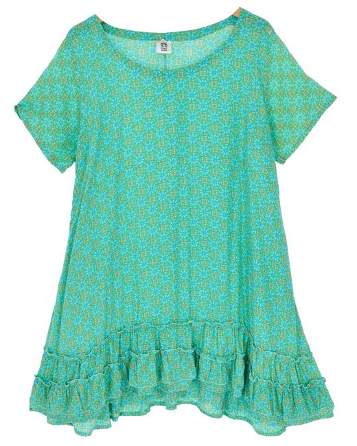 Guru-Shop Green Midikleid Boho Strandkleid, Minikleid