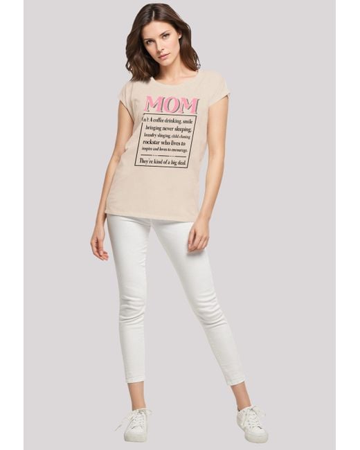 F4NT4STIC White Shirt Muttertag Pink Unconditional Love Family Premium Qualität