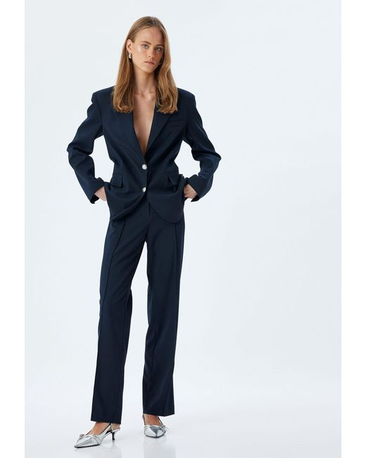 Koton Blue Palazzohose Normale Leibhöhe Wide Leg