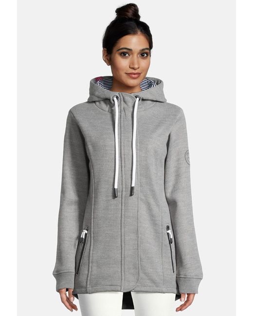 salzhaut Gray Fleecejacke FRÖKEN Tailliert